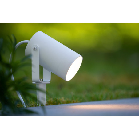 Lucide TAYLOR - Spot de jardin - Ø 10 cm - 1xGU10 (MR16) - IP65 - Blanc