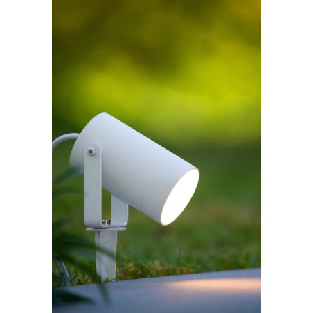 Lucide TAYLOR - Spot de jardin - Ø 10 cm - 1xGU10 (MR16) - IP65 - Blanc
