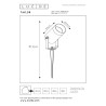 Lucide TAYLOR - Spot de jardin - Ø 10 cm - 1xGU10 (MR16) - IP65 - Blanc