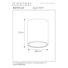 Lucide BENTOO-LED - Spot plafond - Ø 8 cm - LED Dim. - GU10 (MR16) - 1x5W 3000K - Blanc