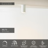 Lucide DELTO - Spot plafond - Ø 5,5 cm - LED Dim to warm - GU10 (MR16) - 1x5W 2200K/3000K - Blanc