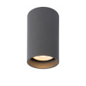 Lucide DELTO - Spot plafond - Ø 5,5 cm - LED Dim to warm - GU10 (MR16) - 1x5W 2200K/3000K - Gris