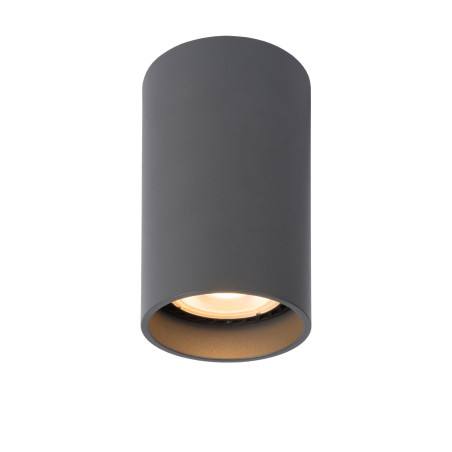 Lucide DELTO - Spot plafond - Ø 5,5 cm - LED Dim to warm - GU10 (MR16) - 1x5W 2200K/3000K - Gris