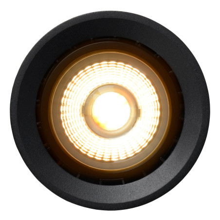 Lucide FEDLER - Spot plafond - Ø 12 cm - LED Dim to warm - GU10 (ES111) - 1x12W 2200K/3000K - Noir
