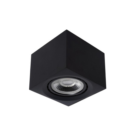 Lucide FEDLER - Spot plafond - LED Dim to warm - GU10 (ES111) - 1x12W 2200K/3000K - Noir
