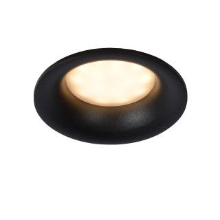 Lucide ZIVA - Spot encastrable Salle de bains - Ø 8,4 cm - 1xGU10 (MR16) - IP44 - Noir