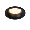 Lucide ZIVA - Spot encastrable Salle de bains - Ø 8,4 cm - 1xGU10 (MR16) - IP44 - Noir