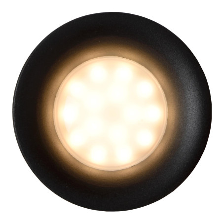 Lucide ZIVA - Spot encastrable Salle de bains - Ø 8,4 cm - 1xGU10 (MR16) - IP44 - Noir