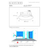 Lucide ZIVA - Spot encastrable Salle de bains - Ø 8,4 cm - 1xGU10 (MR16) - IP44 - Noir