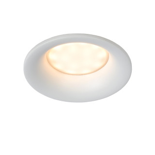 Lucide ZIVA - Spot encastrable Salle de bains - Ø 8,4 cm - 1xGU10 (MR16) - IP44 - Blanc