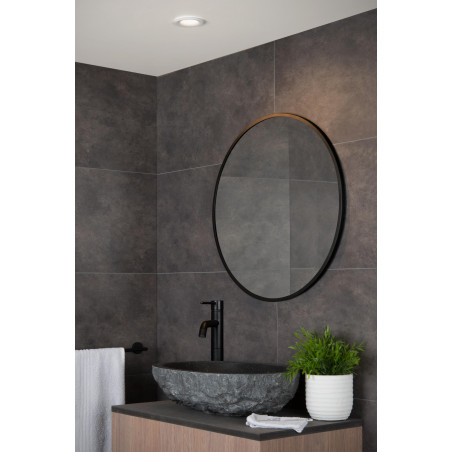 Lucide ZIVA - Spot encastrable Salle de bains - Ø 8,4 cm - 1xGU10 (MR16) - IP44 - Blanc