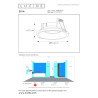 Lucide ZIVA - Spot encastrable Salle de bains - Ø 8,4 cm - 1xGU10 (MR16) - IP44 - Blanc