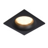 Lucide ZIVA - Spot encastrable Salle de bains - 1xGU10 (MR16) - IP44 - Noir