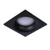 Lucide ZIVA - Spot encastrable Salle de bains - 1xGU10 (MR16) - IP44 - Noir
