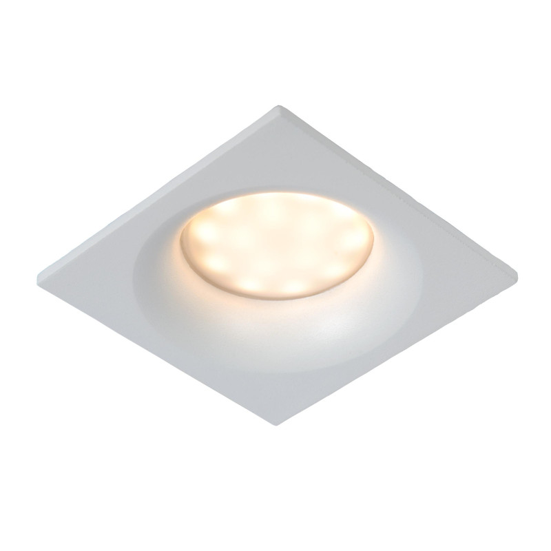 Lucide ZIVA - Spot encastrable Salle de bains - 1xGU10 (MR16) - IP44 - Blanc