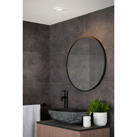 Lucide ZIVA - Spot encastrable Salle de bains - 1xGU10 (MR16) - IP44 - Blanc