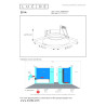 Lucide ZIVA - Spot encastrable Salle de bains - 1xGU10 (MR16) - IP44 - Blanc