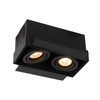 Lucide TRIMLESS - Spot encastrable - 2xGU10 (MR16) - Noir
