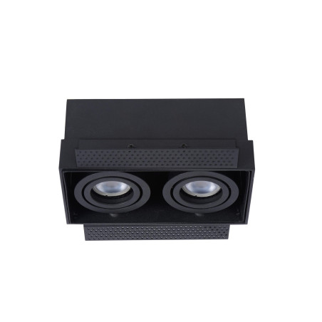 Lucide TRIMLESS - Spot encastrable - 2xGU10 (MR16) - Noir