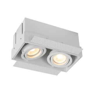Lucide TRIMLESS - Spot encastrable - 2xGU10 (MR16) - Blanc