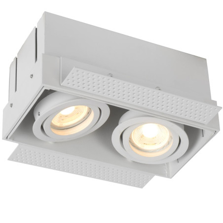 Lucide TRIMLESS - Spot encastrable - 2xGU10 (MR16) - Blanc