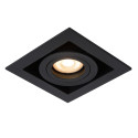 Lucide CHIMNEY - Spot encastrable - 1xGU10 (MR16) - Noir
