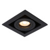 Lucide CHIMNEY - Spot encastrable - 1xGU10 (MR16) - Noir