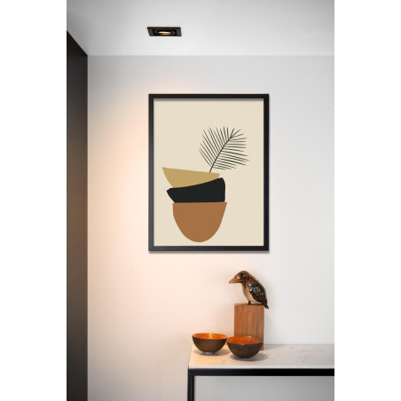 Lucide CHIMNEY - Spot encastrable - 1xGU10 (MR16) - Noir