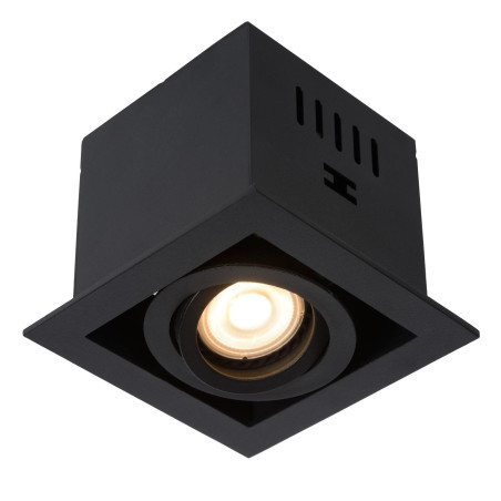 Lucide CHIMNEY - Spot encastrable - 1xGU10 (MR16) - Noir