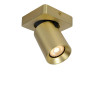 Lucide NIGEL - Spot plafond - LED Dim to warm - GU10 (MR16) - 1x5W 2200K/3000K - Or Mat / Laiton