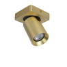 Lucide NIGEL - Spot plafond - LED Dim to warm - GU10 (MR16) - 1x5W 2200K/3000K - Or Mat / Laiton