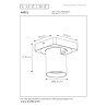 Lucide NIGEL - Spot plafond - LED Dim to warm - GU10 (MR16) - 1x5W 2200K/3000K - Or Mat / Laiton