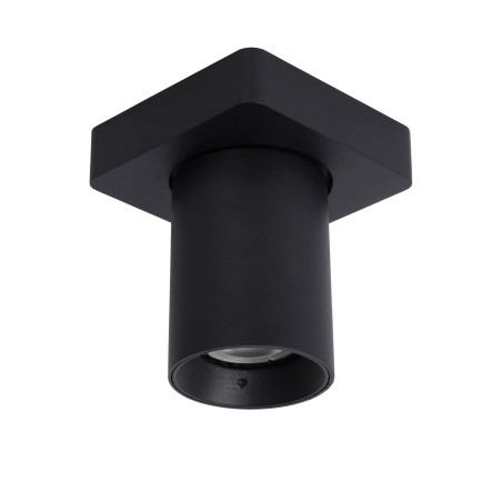 Lucide NIGEL - Spot plafond - LED Dim to warm - GU10 (MR16) - 1x5W 2200K/3000K - Noir
