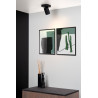 Lucide NIGEL - Spot plafond - LED Dim to warm - GU10 (MR16) - 1x5W 2200K/3000K - Noir