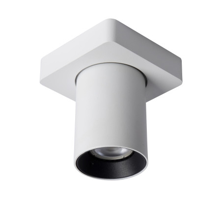 Lucide NIGEL - Spot plafond - LED Dim to warm - GU10 (MR16) - 1x5W 2200K/3000K - Blanc
