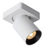 Lucide NIGEL - Spot plafond - LED Dim to warm - GU10 (MR16) - 1x5W 2200K/3000K - Blanc