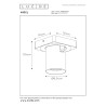 Lucide NIGEL - Spot plafond - LED Dim to warm - GU10 (MR16) - 1x5W 2200K/3000K - Blanc