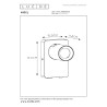 Lucide NIGEL - Lampe de chevet / Applique mural - LED Dim to warm - GU10 (MR16) - 1x5W 2200K/3000K - Point de rechargement USB
