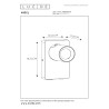 Lucide NIGEL - Lampe de chevet / Applique mural - LED Dim to warm - CCT - GU10 (MR16) - 1x5W 2200K/3000K - - Réf. 09929/06/30