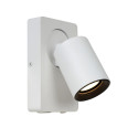 Lucide NIGEL - Lampe de chevet / Applique mural - LED Dim to warm - CCT - GU10 (MR16) - 1x5W 2200K/3000K - - Réf. 09929/06/31