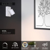 Lucide NIGEL - Lampe de chevet / Applique mural - LED Dim to warm - CCT - GU10 (MR16) - 1x5W 2200K/3000K - - Réf. 09929/06/31