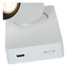 Lucide NIGEL - Lampe de chevet / Applique mural - LED Dim to warm - CCT - GU10 (MR16) - 1x5W 2200K/3000K - - Réf. 09929/06/31
