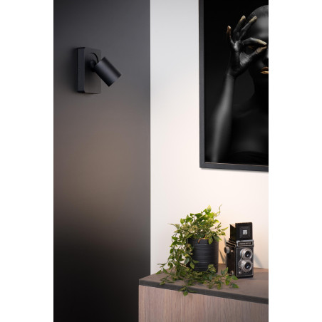 Lucide NIGEL - Lampe de chevet / Applique mural - LED Dim to warm - CCT - GU10 (MR16) - 1x5W 2200K/3000K - - Réf. 09929/07/30