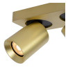 Lucide NIGEL - Spot plafond - LED Dim to warm - GU10 (MR16) - 2x5W 2200K/3000K - Or Mat / Laiton