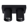 Lucide NIGEL - Spot plafond - LED Dim to warm - GU10 (MR16) - 2x5W 2200K/3000K - Noir