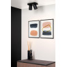 Lucide NIGEL - Spot plafond - LED Dim to warm - GU10 (MR16) - 2x5W 2200K/3000K - Noir