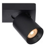 Lucide NIGEL - Spot plafond - LED Dim to warm - GU10 (MR16) - 2x5W 2200K/3000K - Noir