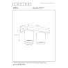 Lucide NIGEL - Spot plafond - LED Dim to warm - GU10 (MR16) - 2x5W 2200K/3000K - Noir