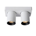 Lucide NIGEL - Spot plafond - LED Dim to warm - GU10 (MR16) - 2x5W 2200K/3000K - Blanc