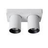 Lucide NIGEL - Spot plafond - LED Dim to warm - GU10 (MR16) - 2x5W 2200K/3000K - Blanc